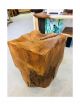 Solid Teak Stool Rustic 