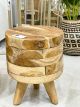 SUN-TS30 ROUND TEAK STOOL/SIDE TABLE