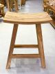 DINING BAR CHAIRS SOLID TEAK RUSTIC