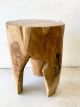 Three Stump Solid TEAK Stool/Side table