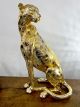 STANDING  GOLD & SILVER LEOPARD