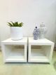Side Table Cube Solid White 