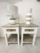 END-19A BEDSIDE TABLE SOLID WHITE SAND