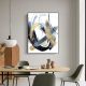 Abstract Swirls Framed Canvas