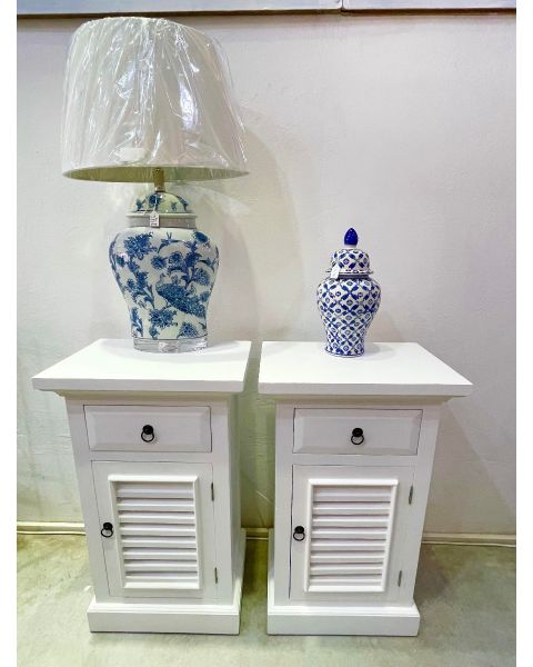 PR308-A TALL SIDE TABLE 1 DRAWER