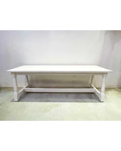 Solid White Hampton Bench-Coffee Table